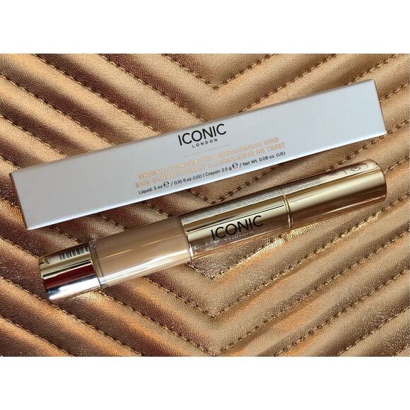 ICONIC LONDON - NWT - Radiant Concealer & Brightening Duo in WARM MEDIUM. 2-in-1 - Picture 9 of 15